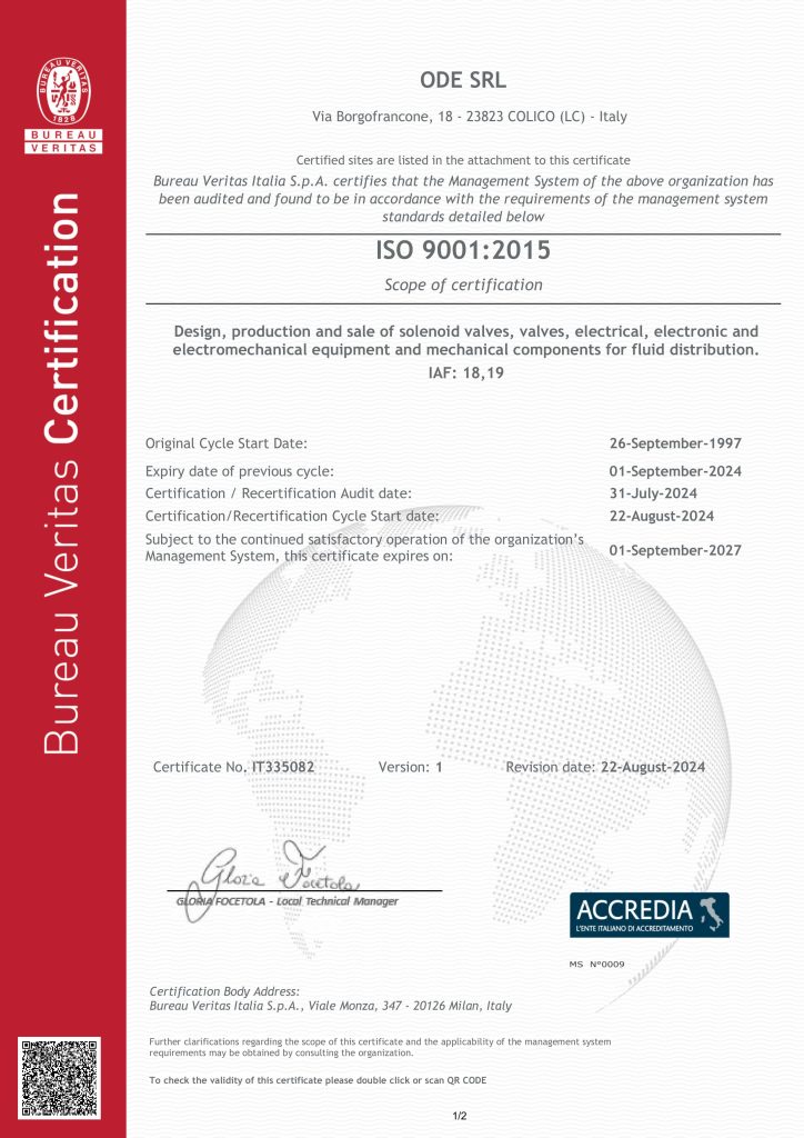 Chứng chỉ ISO 9001