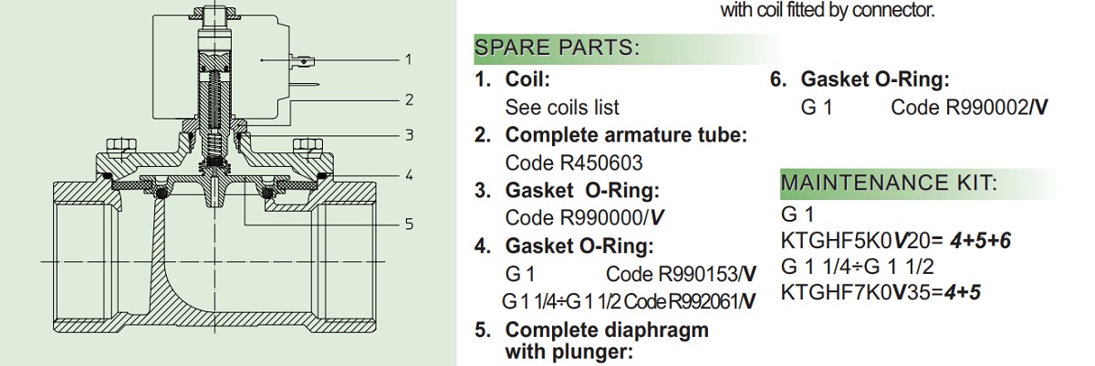 Cataloge van điện từ ODE 21HF8K0V400