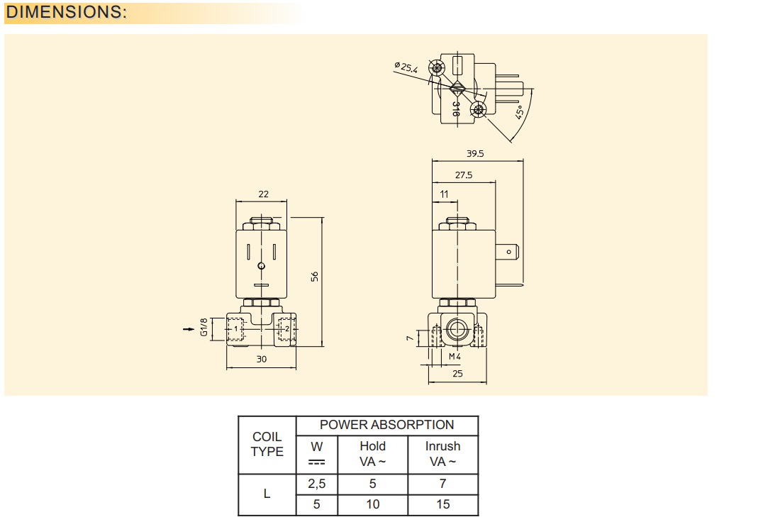 Cataloge van điện từ ODE 21JL1R1V23