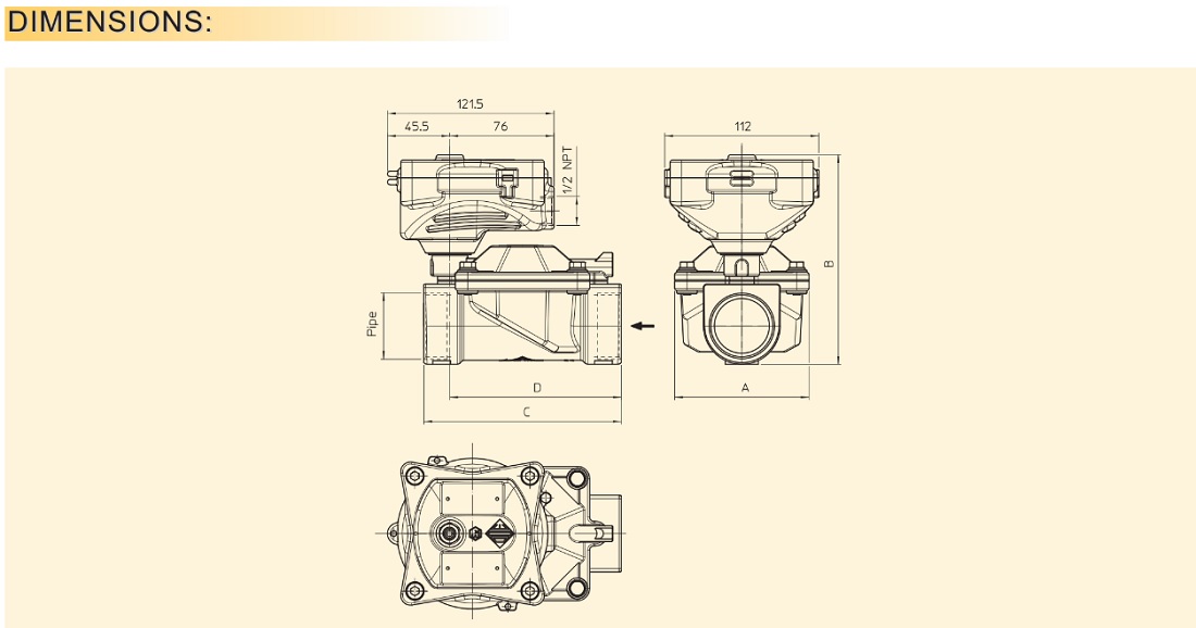 Van điện từ ODE 21W6KIV400