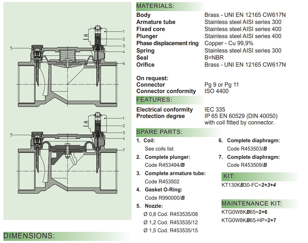 Cataloge van điện từ ODE 21W9KB750-HP