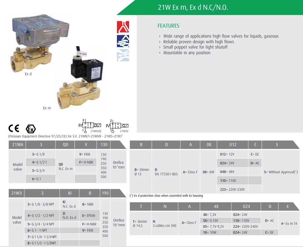 Cataloge van chống cháy nổ ODE 21WA3ZIV130