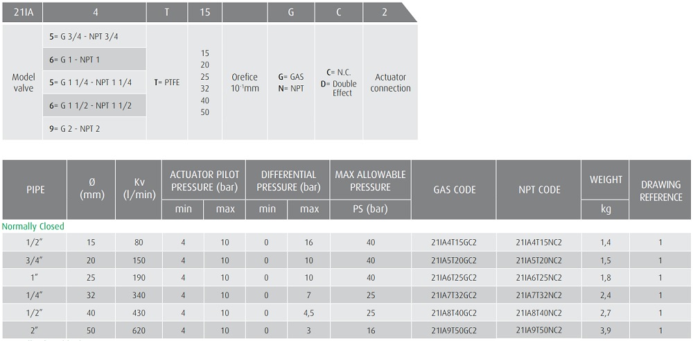 Cataloge Y xiên ODE 21IA8T40GC2