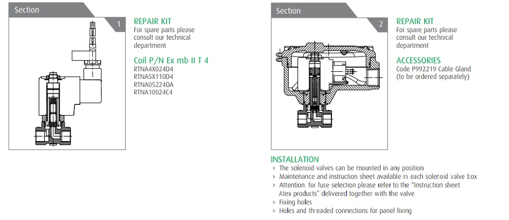 Cataloge kỹ thuật van 21WA3KIV130 
