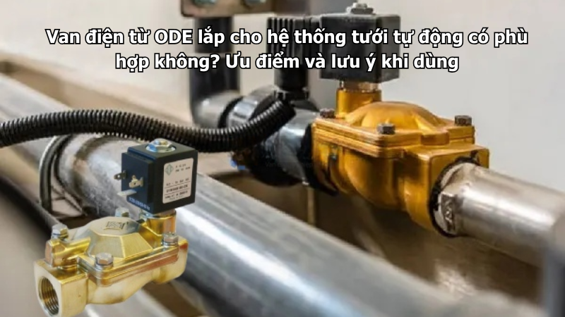 Van điện từ ODE lắp cho hệ thống tưới tự động có phù hợp không? Ưu điểm và lưu ý khi dùng